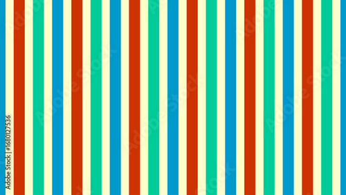 Retro Striped Background with Warm and Cool Colors