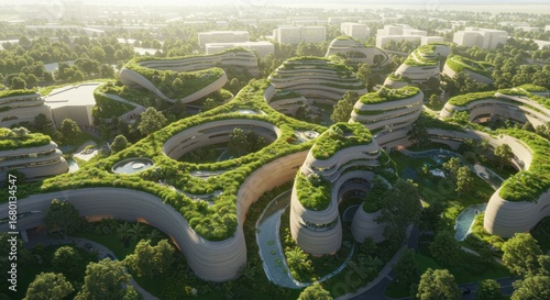Spectacular Eco-Friendly Architectural Concept A Harmonious Blend of Nature and Urban Design