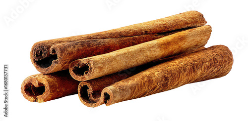 Pile of cinnamon sticks