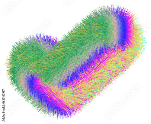 heart shape made of colorful splashes