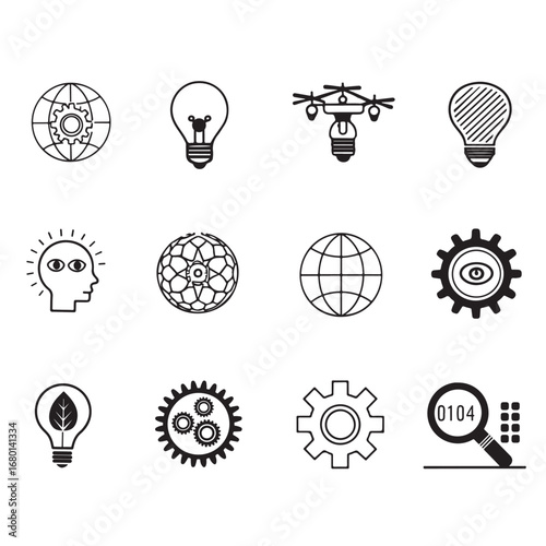 Modern Technology and Innovation Icons