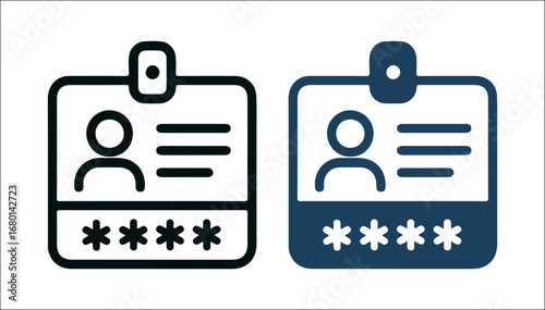 Secure identity authentication, represented by a badge, conveying concepts of data privacy, access, security, and authorization.