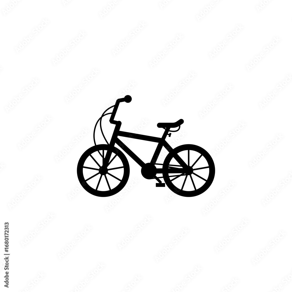 Fototapeta premium silhouettes of different bikes. Vector illustration