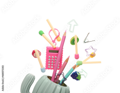 Holder with different stati...