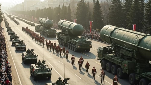 Military parade 4k footage