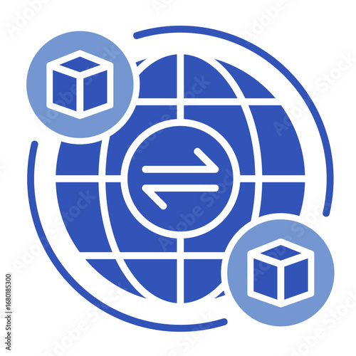 Distributor  Icon Set Multiple Style Collection