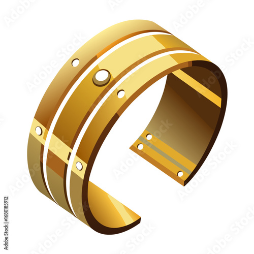 3d golden 3d rendered illustration of a symbol of a symbol