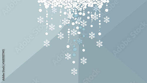 Abstract dazzling glittering particles descending vector illustration subtle sparkle elegant design
