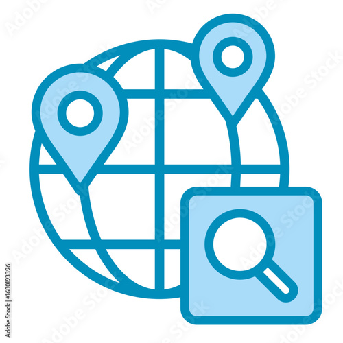 World Map  Icon Set Multiple Style Collection