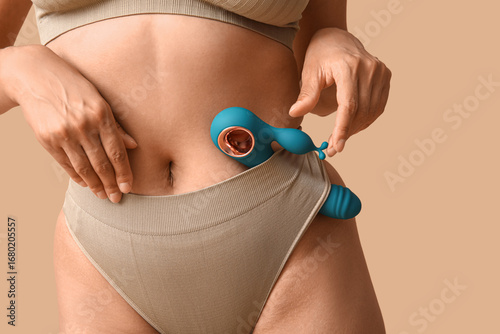 Beautiful young woman in se...