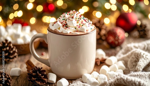 Wallpaper Mural Hot Cocoa – Cozy Christmas Treat Torontodigital.ca