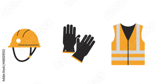 Orange Construction Helmet with Chin Strap and Safety Design.