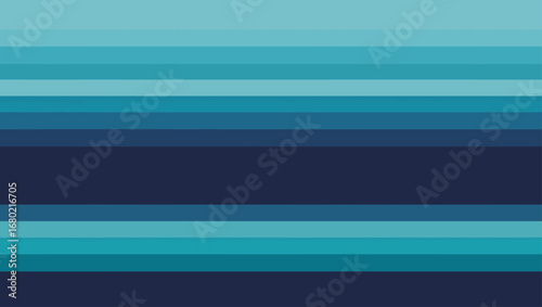 Abstract horizontal lines of gradient blue and teal colors modern background vector illustration