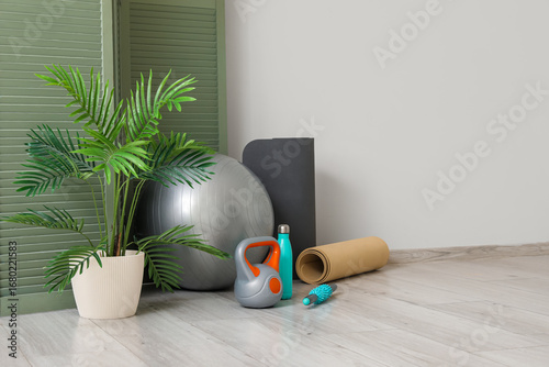 Set of sports equipment and...