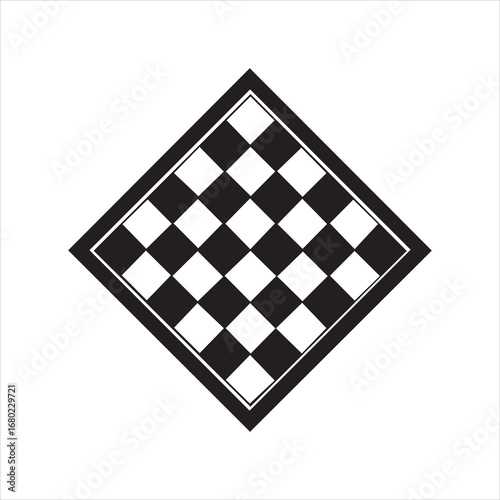  silhouette vector of square chessboard