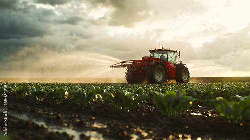 tractor in field
