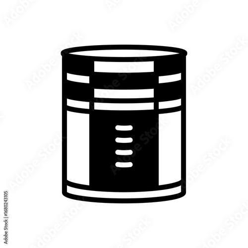 Black solid icon for gas holder