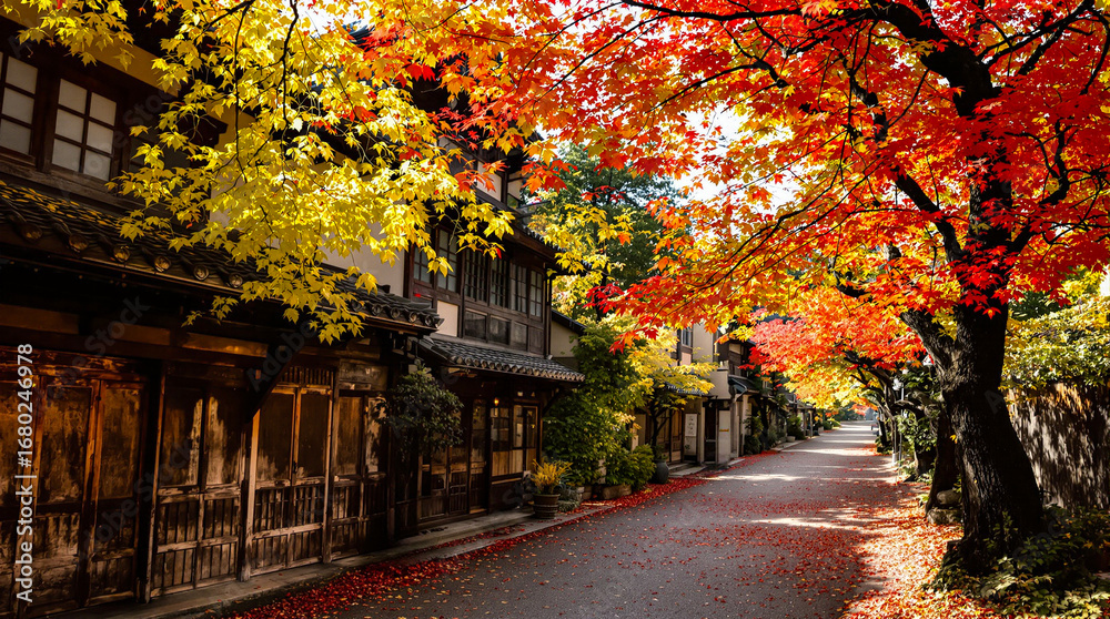 Naklejka premium 夢幻の日本伝統イメージ