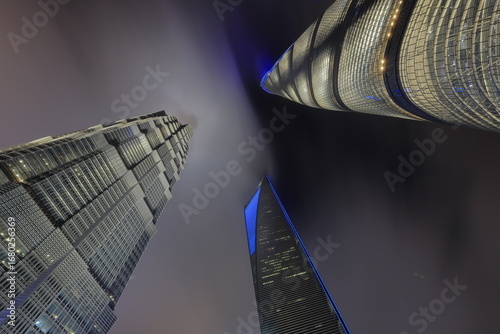 Shanghai Pudong skyscraper, one of the most famous places in Shanghai, China