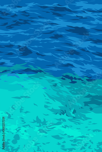 illustration of turquoise sea water background