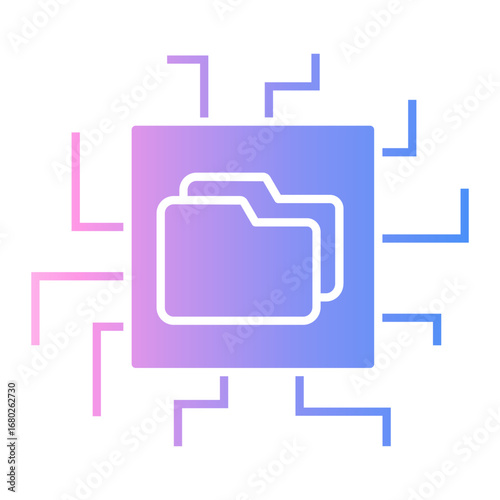 file sharing Gradient icon