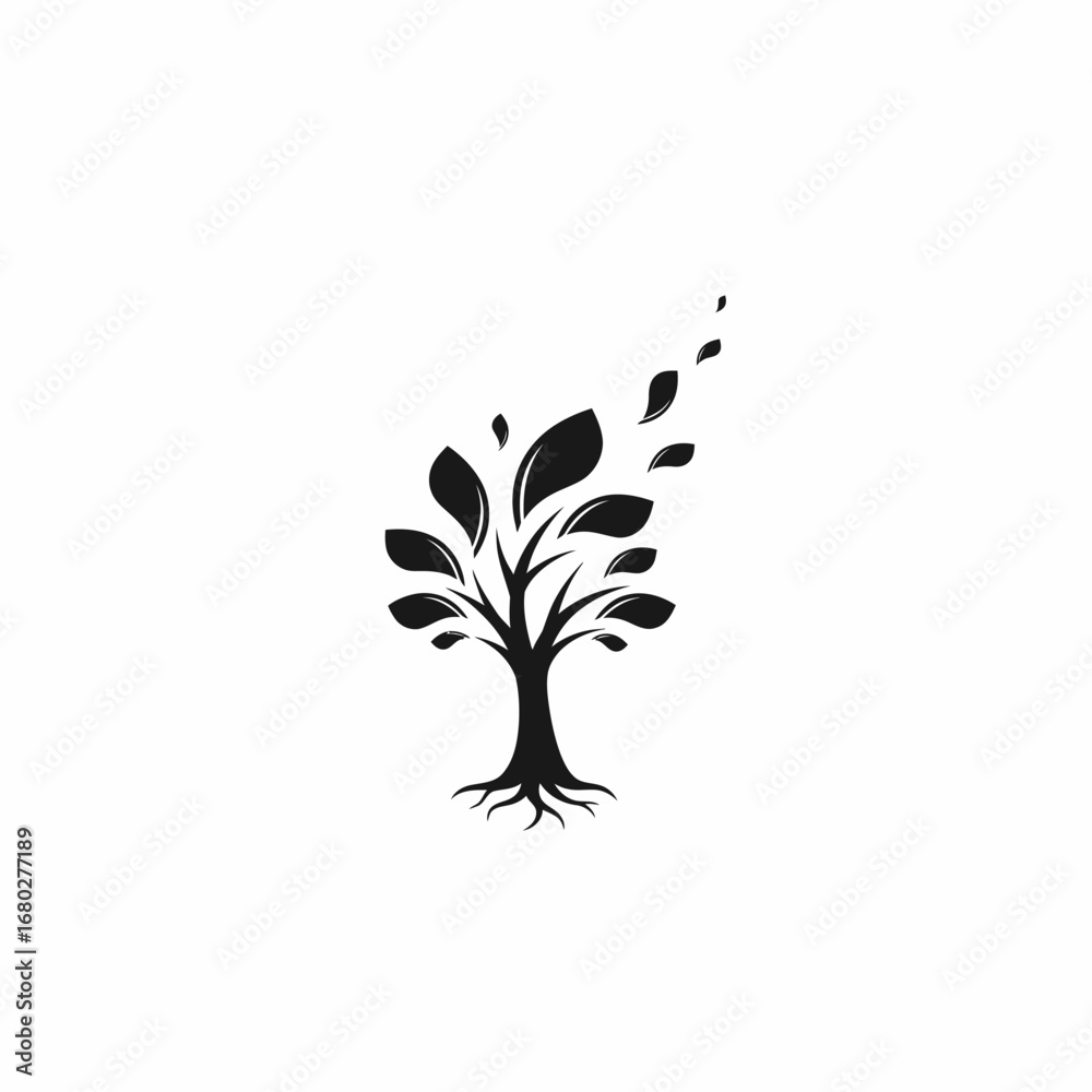 Obraz premium Four colorful mountain tent logos with white backgrounds