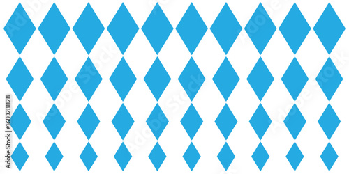 Seamless harlequin pattern with black diamonds on a white background.