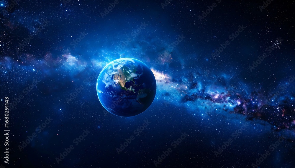 Obraz premium Earth in the Milky Way