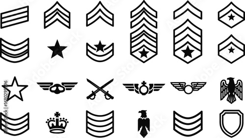 Military Ranks and Insignia: A Collection of Authoritative Emblems"