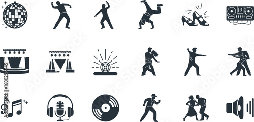 Dance Party Essentials: A Collection of Music and Movement Icons"