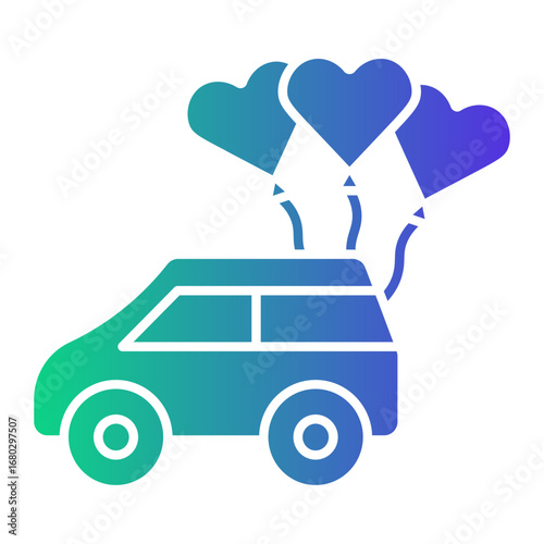 car Gradient icon
