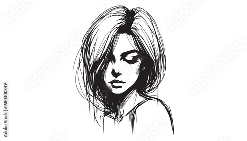 girl with long hair
