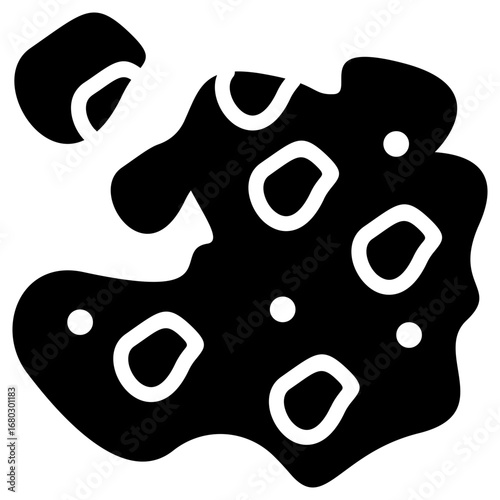 Melanoma icon for cancer diagnosis, website, application, printing, document, poster design, etc