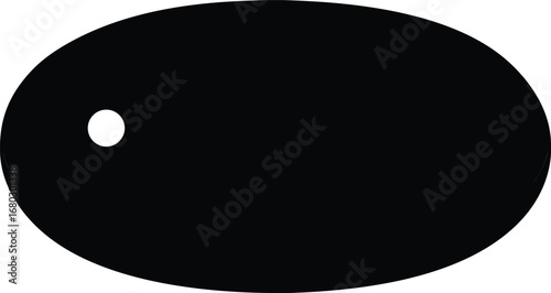 Oval bluetooth speaker vector illustration scalable audio device portable music accessory eps