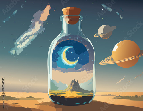 From an educational perspective, this image offers a rich opportunity to teach children and young learners about the interconnectedness of nature and the universe. 
