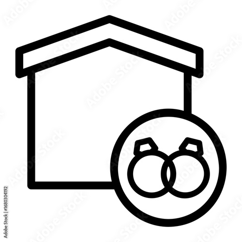 registry office Line Icon