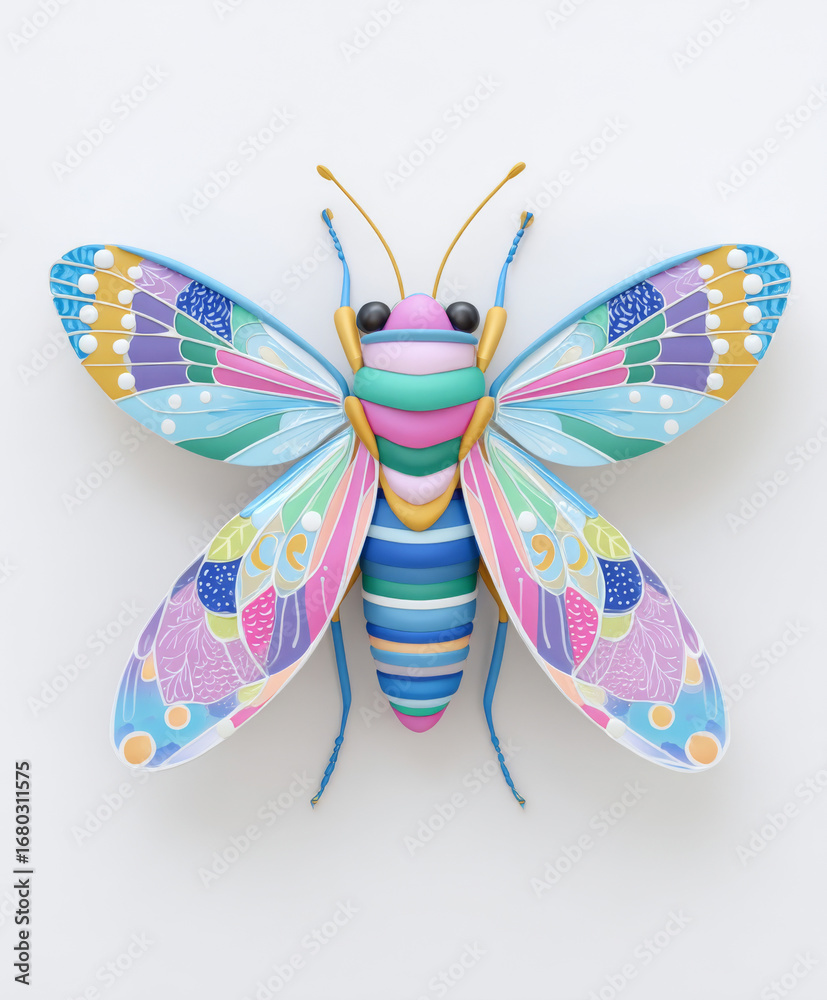 Fototapeta premium Cicada on white background