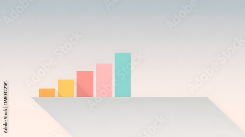 Modern Flat Style Chart Illustration, Suitable for Data Science, Economy, and Corporate Reports
