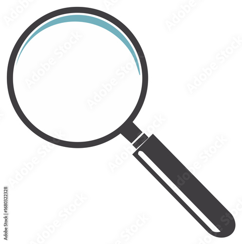 Magnifying glass graphic element simple design research and find search icon