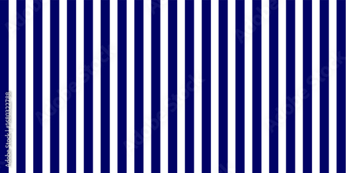 Navy blue and white vertical striped pattern. Seamless background design for wallpaper, textile, and digital prints.