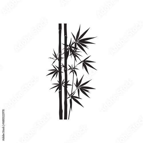 Wallpaper Mural Bamboo Vector (4).eps Torontodigital.ca