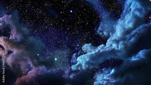 Starry cosmic sky dust dramatic stars cinematic inspirational night