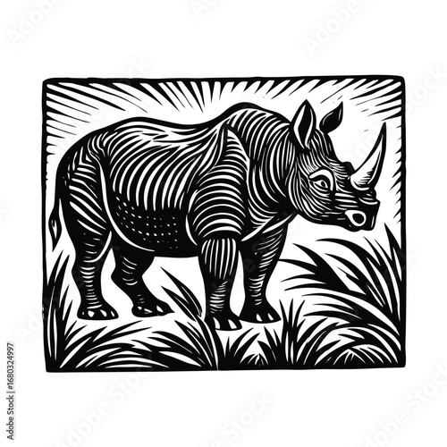 rhino vector illustration