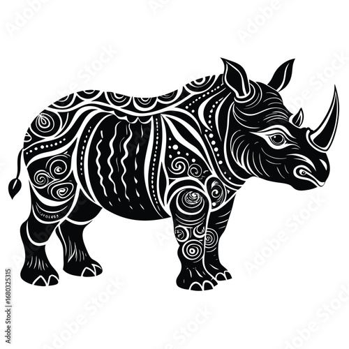 rhino vector illustration
