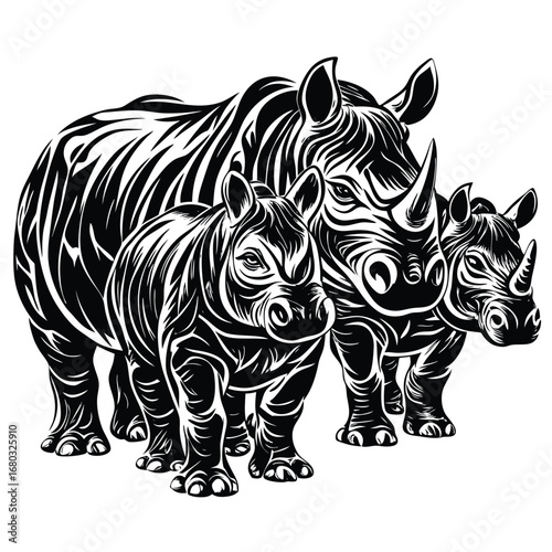 rhino vector illustration