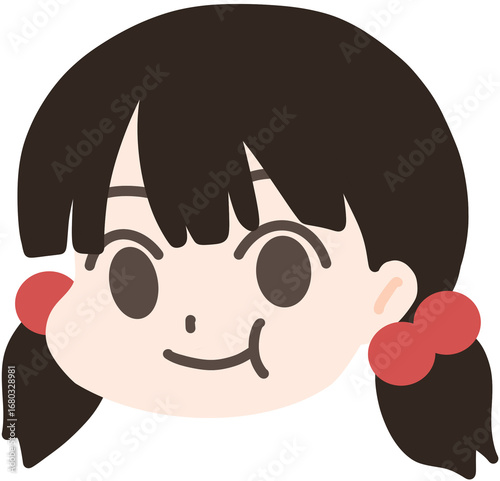 girl eating something
