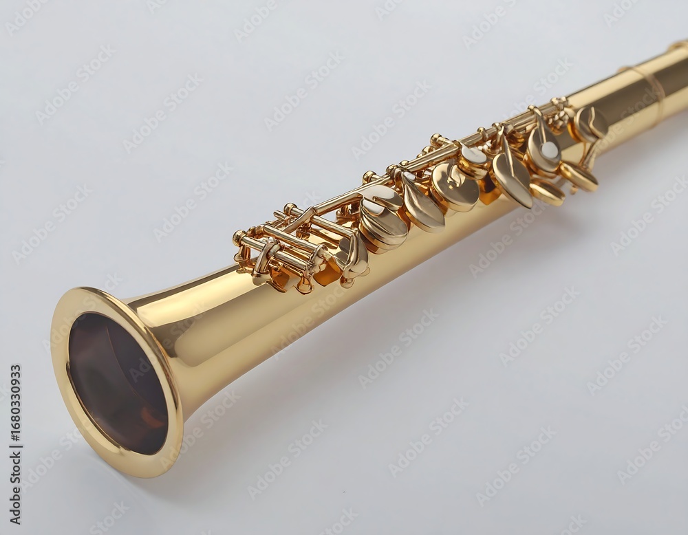 Obraz premium Gold Soprano Saxophone Studio