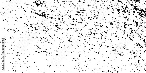 Scratch distress urban overlay spotted concrete grain surface grainy noise rust wall grunge black splatter and white background. damaged chalk crack rough ink wall texture.	