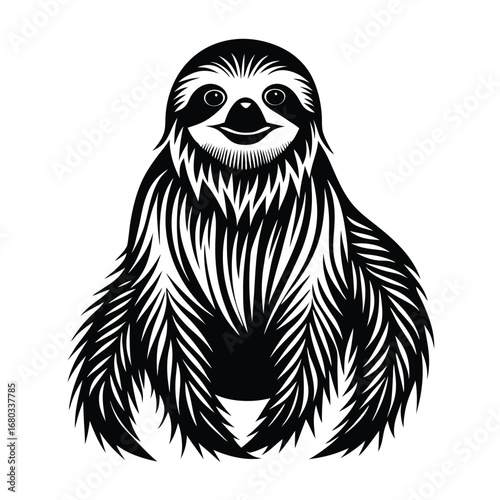 vector illustration of cartoon lion