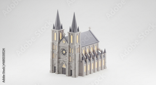 Cathedral architecture church building religious monument christianity landmark design structure model